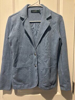 Ralph Lauren Light Blue Sweater Blazer